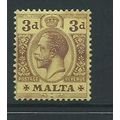 malta stamps george v watermark m crown ca sg78...