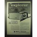 1960 Bell & Howell Explorer 754 Slide Projector Ad