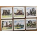 VINTAGE PIMPERNEL CATHEDRALS DRINK COASTERS -4 ...