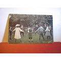 RING A RING ROSES CHILDREN PLAYING antique post...