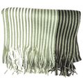 Mens Tradional Scarf Striped Shades of Grey Fri...