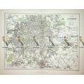London, England, Map (Plan), Book Illustration,...