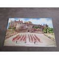 Valentines Postcard - Pipe Bands, Edinburgh Cas...