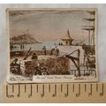 1938 hand-coloured cigarette card Pier & Castle...