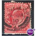 GB stamps 1902-10 KEV11 - 1d SG219 London 3