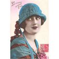 CARTE POSTALE - MODE - FEMME A CHAPEAU - REF 30