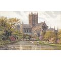 Wells Cathederal from Bishops Garden Somerset P...