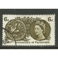 Great Britain 1965 Parliament 6d Phosphor Used ...