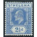 St Helena 1908 SG64 2 1/2d Blue Mounted Mint .. ..