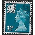 SG W66: 32 p. greenish blue Wales Regional Stam...