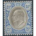 Transvaal 1905 SG263 2 1/2d Black & Blue Mounte...