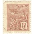 Brazil 1931 - 10r reddish brown - "Aviation" - ...