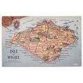 Isle of Wight Map Postcard Valentine's Art Colo...