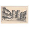 Westgate Canterbury Kent Sketch Postcard Pencil...