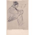 Max Liebermann Kreidezeichnung Konnigliches Kup...
