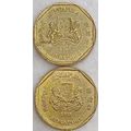 SINGAPORE Periwinkle $1 Coin 1987, 1988, 1989 &...