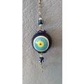 HANDCRAFTED EVIL EYE HANGING ORNAMENT SILVER CO...