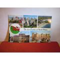 5 CASTLES OF NORTH WALES, multiview , used post...