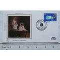 1981 first day cover silk Christmas, children i...
