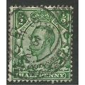 GB 1912 KGV 1/2d Deep Green Wmk 49 Pmk 31/12/12...