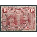 Rhodesia 1910 SG124 1d Carmine-Lake Fine Used ....