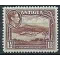 Antigua 1938 SG100 1 1/2d Chocolate Brown Mount...