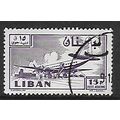 LEBANON 1959 15p VIOLET DOUGLAS DC-6B AT KHALDE...