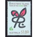 Christmas Island 2011 Year of the Rabbit $1.80 ...