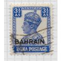 BAHRAIN 1942 KG6 INDIA OVERPRINTED THREE & HALF...