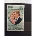 Ascension 1973 Royal Wedding 18p Princess Anne ...