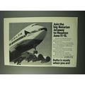 1972 Delta Airlines Ad - The Big Rotarian Jetaway