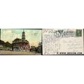 CT Norwich Postcard City Hall & Court House Str...