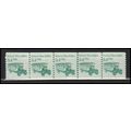 2123 3.4c School Bus Fine MNH Dry Gum PNC 2/5 X...