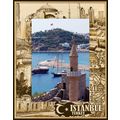 Istanbul Turkey Laser Engraved Wood Picture Fra...