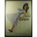 1960 Klopman Fabric Advertisement - B.H. Wragge Dress - A man you can lean on