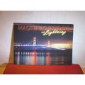 MACKINAC BRIDGE & LIGHTNING. MICHIGAN, USA. use...