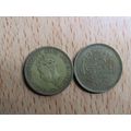 Ceylon 1943 25 Cents Coin