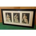 Framed Vintage German Postcards of Faith, Hope,...
