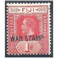 Fiji 1915.SG139a 1d Bright Scarlet WAR STAMP Mo...