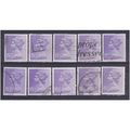 BULK STOCK.15 1/2p Pale Violet x 10.Type Unchec...