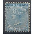 Bermuda 1886 SG25 2d Blue Wmk Crown CA Mounted ...