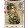 GB, CATS, RSPCA Kitten, light brown 1990, 20p, #2