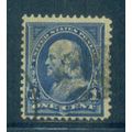 Used 264 1c Benjamin Franklin Just Clears M02741