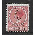 NETHERLANDS , 1924 QUEEN WILHELMIA 12 1/2c RED ...