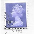 GB MACHIN SGY1743 Y1743 £1 VALUE FINE USED