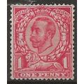 1912 SG345 1d Scarlet Wmk Royal Cypher Simple U...