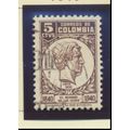 Colombia Stamp Scott #477, Used