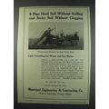 1910 Municipal Engin. Chicago Sewer Excavator N...