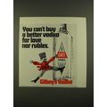 1970 Gilbey's Vodka Ad - You Can't Buy A Better Vodka