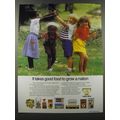 1986 Tiger Oats Food Ad - It takes good food to...